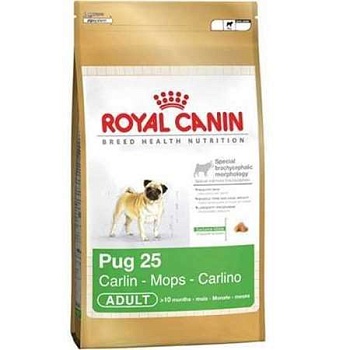 Royal Canin Pug Adut Корм для Собак Породы Мопс от 10 Месяцев 500г купить 