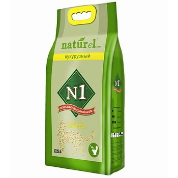 №1 Naturel Кукурузный Комкующийся 17,5л купить 