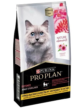 PRO PLAN Nature Elements Adult сухой корм для кошек Курица 7кг купить  зоотовары для животных