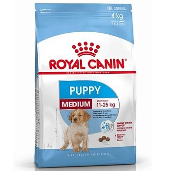 ROYAL CANIN Medium Puppy сухой корм для щенков 14кг купить 