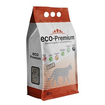 Наполнитель ECO-Premium Комкующийся GREEN 20л купить 