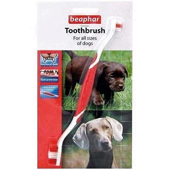 Beaphar Toothbrush Зубная Щетка Двойная для Собак Всех Размеров купить 