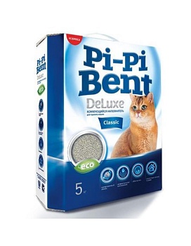 Pi-Pi Bent DeLuxe Classic Наполнитель для кошек 5кг купить  зоотовары для животных
