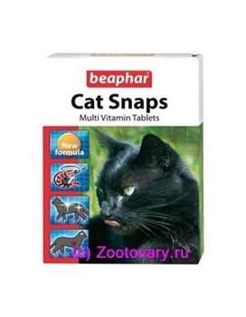 Beaphar Cat Snaps Комплексная Пищевая Добавка для Кошек 75 Табл. 12550 купить  зоотовары для животных