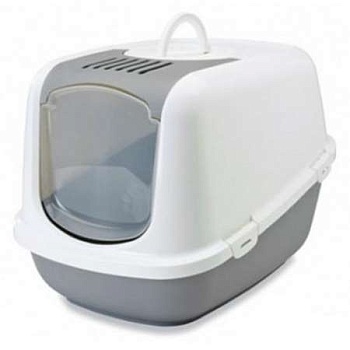 SAVIC Туалет для кошек NESTOR JUMBO белый/светло-серый 0200-00WG купить 