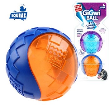 GiGwi Игрушка д/маленьких собак Два мяча с пищалкой, не промокают, для активной игры на свежем воздухе купить 