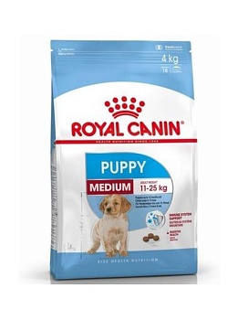 ROYAL CANIN Medium Puppy сухой корм для щенков 3кг купить  зоотовары для животных