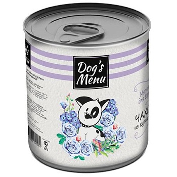 Dog`s Menu консервы для собак Чахохбили из курицы и пртрошков 750г купить 