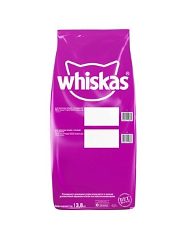 Whiskas Вкусные Подушечки с Нежным Паштетом Говядина 13,8кг купить  зоотовары для животных