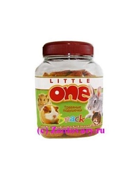 LITTLE ONE Лакомство для грызунов Травяные подушечки 90г купить  зоотовары для животных
