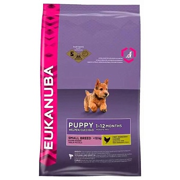 EUKANUBA PUPPY SMALL BREED р сухой корм для щенков мелких пород 800гр купить 