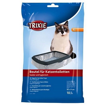 TRIXIE 4051 Пакеты уборочные для кошачьих туалетов XL 56х71 см, 10шт купить 