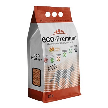 Наполнитель ECO-Premium Комкующийся Персик 20л купить 