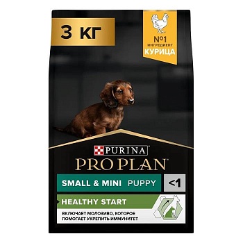 PRO PLAN Puppy Small & Mini сухой корм для щенков мелких и карликовых пород 1 - 10 кг Курица 3кг купить 