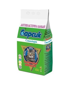 Наполнитель для кошек Барсик Стандарт для кошек 3х4,5л купить  зоотовары для животных