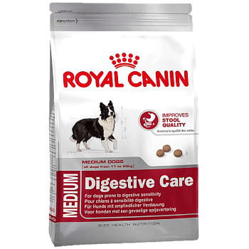 ROYAL CANIN Medium Digestive Care Корм для собак средних пород с чувствительным пищеварением 3кг купить 