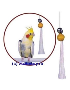 PENN-PLAX Игрушка для птиц КИСТОЧКА С БУБЕНЧИКОМ большая купить  зоотовары для животных