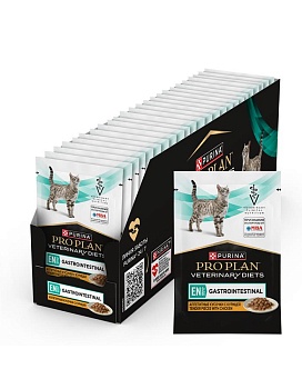 Pro Plan PVD для кошек EN при нарушении пищеварения Курица 26х85г купить  зоотовары для животных