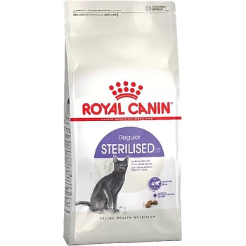 Royal Canin STERILISED 37 корм для стерилизованных кошек до 7 лет 200г купить 