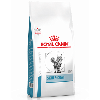 Royal Canin SKIN & COAT FELINE ветеринарная диета для кошек кастрированных или стерилизованных с повышенной чувствительностью кожи и шерсти с момента операции до 7 лет 1,5кг купить 