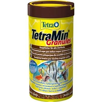 TETRA Min Granules- корм для всех видов рыб в гранулах 250мл. купить 