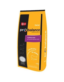 ProBalance Imunno Корм для щенков крупных пород 15кг купить  зоотовары для животных