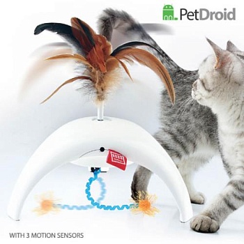 GiGwi PetDroid Интерактивная игрушка для кошек "Фезер Спиннер" купить 