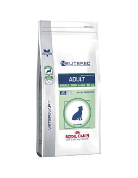 ROYAL CANIN NEUTERED ADULT SMALL DOG ветеринарная диета для кастрированных собак мелких размеров вес во взрослом возрасте меньше 10 кг 800г купить  зоотовары для животных