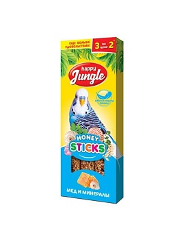 HAPPY JUNGLE Палочки для птиц при линьке 3 шт купить  зоотовары для животных