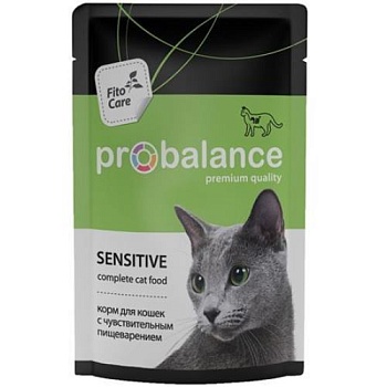 ProBalance Sensitive консервы для кошек Чувствительное пищеварение 28х85г купить 