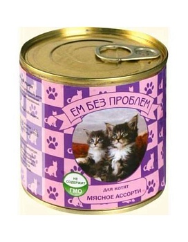 Ем Без Проблем для Котят Ассорти 15х250г купить  зоотовары для животных