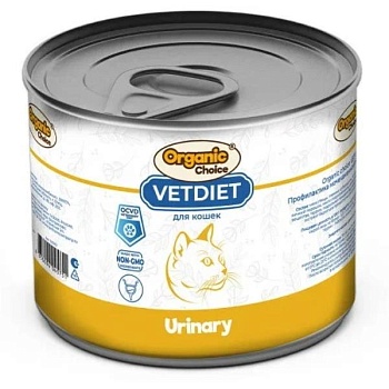 Organic Сhoice VET Urinary для кошек профилактика МКБ 12х240г купить 