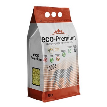 Наполнитель ECO-Premium Комкующийся Ромашка 20л купить 