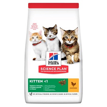 Hills Science Plan Kitten Chicken сухой корм для Котят с Курицей 300г купить 