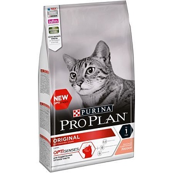 Pro Plan Adult Original сухой корм для кошек Лосось 1,5 кг купить 